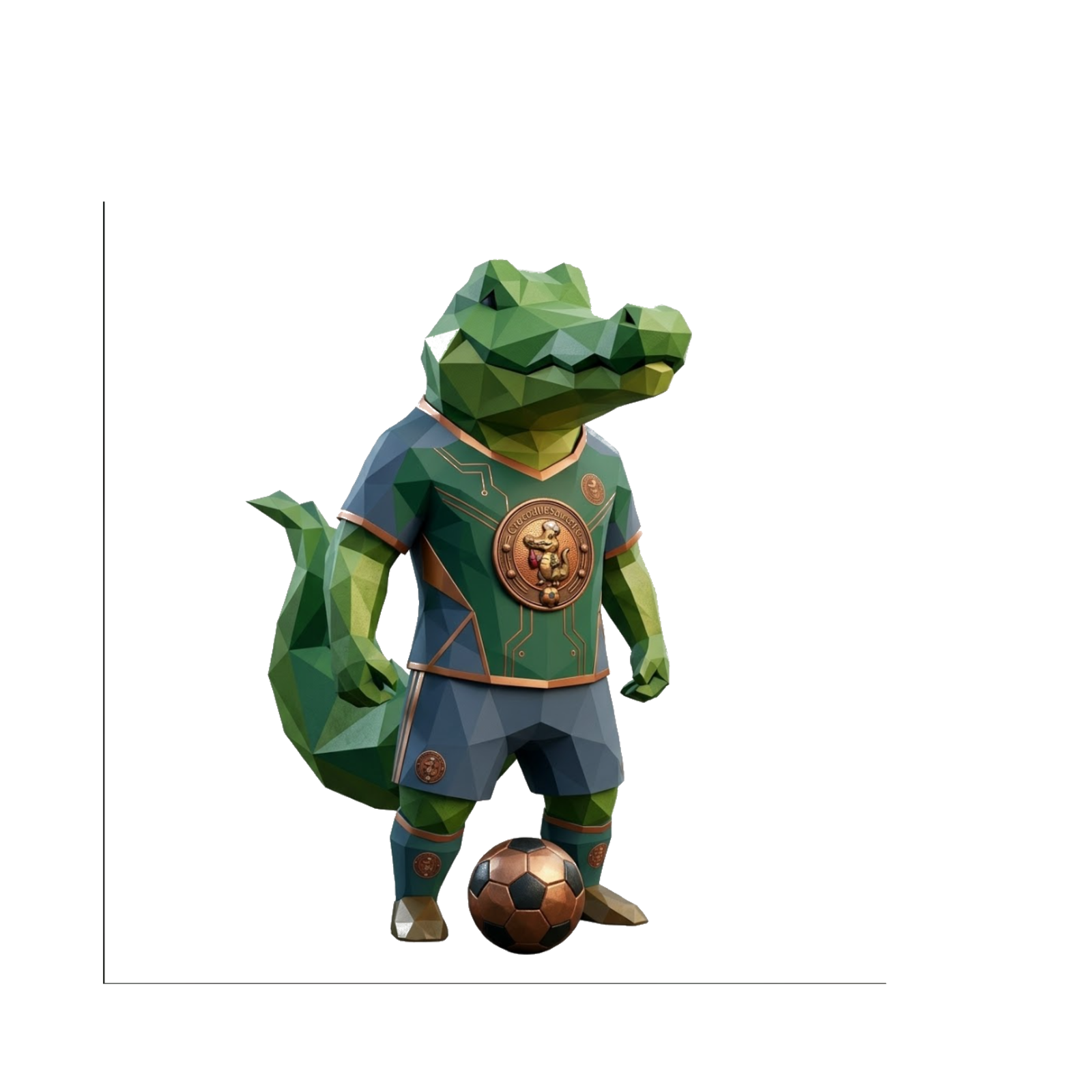 Low-poly croc